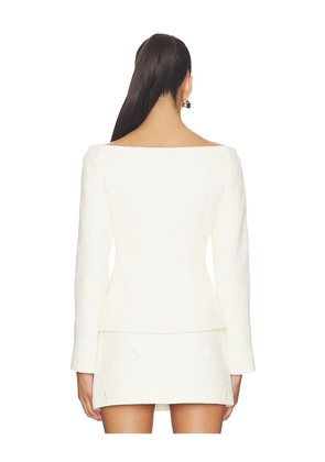 MAJORELLE Annie Top in Ivory. Size M. Also in XS, S, L, XL.