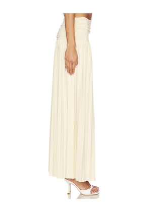 MORE TO COME Remi Maxi Skirt in Yellow. Size L. Also in XS, XXS, S, M, XL.