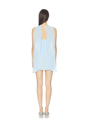 MORE TO COME Chiara Mini Dress in Baby Blue. Size M. Also in XS, XXS, S, L, XL.