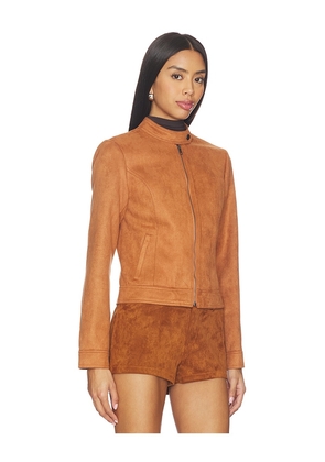 NIA Effie Moto Jacket in Tan. Size M. Also in S, XS, L, XL.