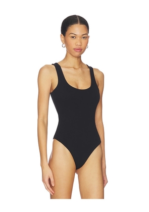 L'AGENCE Nica Scoop Tank Bodysuit in Black. Size XS. Also in XXS, S, M, L.