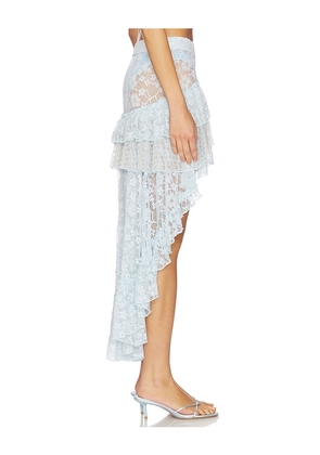 My Beachy Side Lotus Skirt in Baby Blue. Size M. Also in S, L.