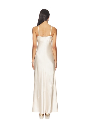 L'AGENCE Sayla Bias Cut Maxi in White. Size 00. Also in 0, 2, 4, 6, 8, 10.