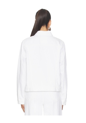 MOTHER The Bruiser Jacket in White. Size M. Also in XS, S, XL.
