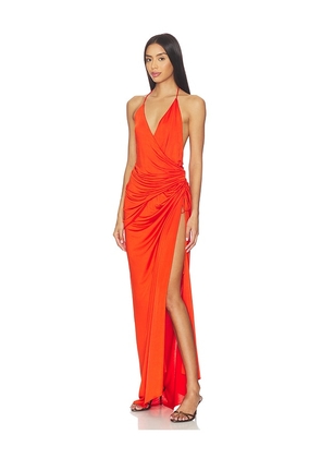 Mother of All Moon Maxi Dress in Orange. Size M. Also in XS, S.