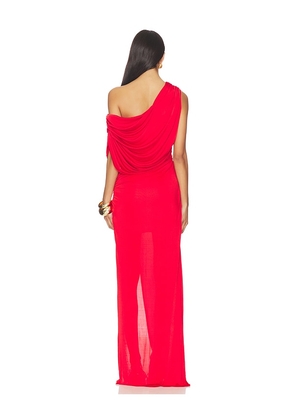 Mother of All Mina Maxi Dress in Red. Size L. Also in S, XS.