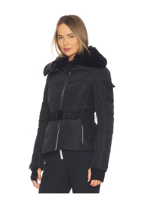 My Sunday Ski Soiree Tweed Ski Jacket in Black. Size M. Also in L.