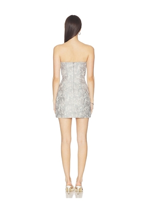 Lovers and Friends Irene Mini Dress in Grey,Teal. Size M. Also in XS, XXS, S, L, XL.