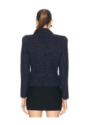 L'AGENCE Bethany Knit Blazer in Navy. Size M. Also in S.