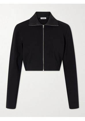 Jil Sander - Cropped Crepe Jacket - Black - IT36,IT38,IT40,IT42,IT44,IT46,IT48