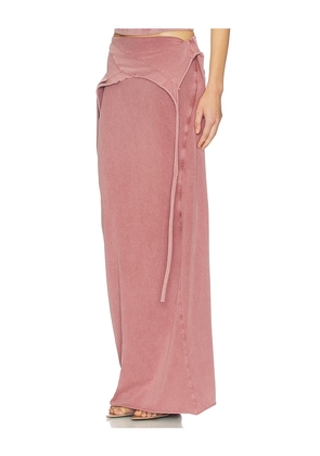 Ottolinger Slitted Maxi Skirt in Mauve in Mauve. Size M. Also in XL.