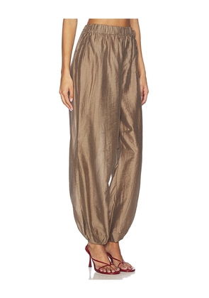 L'Academie Harmi Pant in Brown. Size M. Also in XXS, XS, S, L, XL.