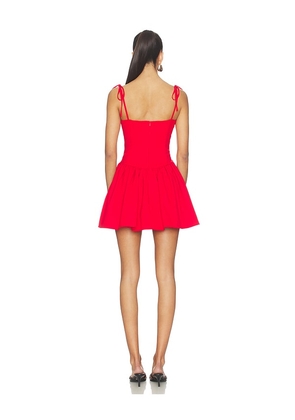 MORE TO COME Theresa Corset Mini Dress in Red. Size M. Also in XXS, XS, S.