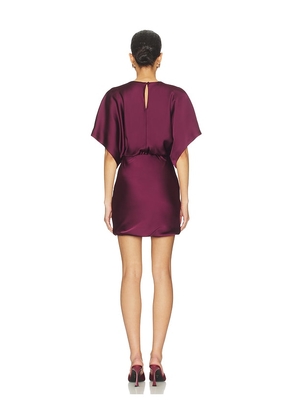 Norma Kamali Reverse Obie Mini Dress in Purple. Size M. Also in XXS, XS, S.