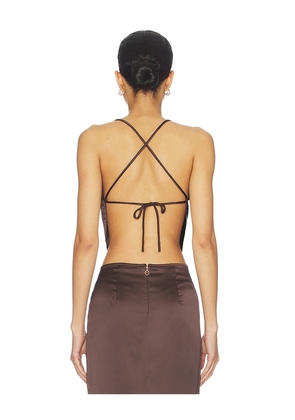 Nookie Calypso Top in Chocolate. Size M. Also in L, XL.