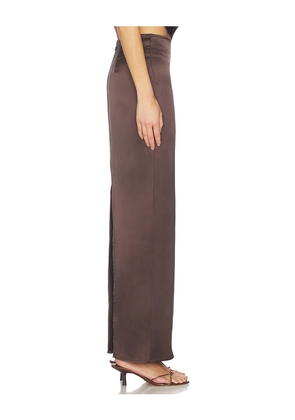 Nookie Calypso Skirt in Chocolate. Size M. Also in S, L.