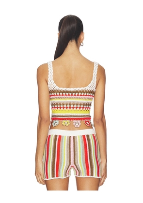 My Beachy Side Noa Hand-crocheted Top in White. Size M. Also in S, L.