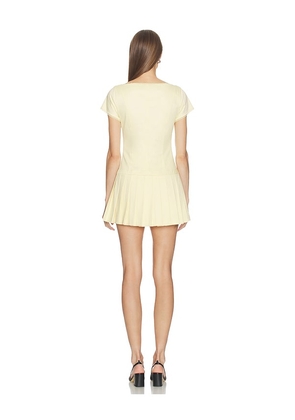 LOBA Rivera Mini Dress in Yellow. Size XS. Also in XXS, L.