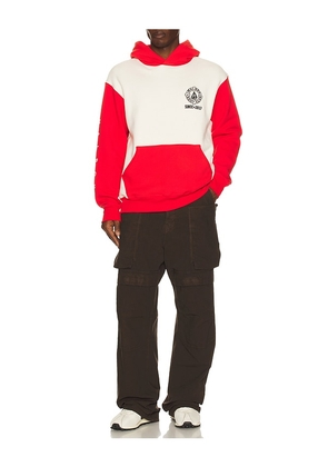 Malbon Fesque Deck Hand Hoodie in Red. Size M. Also in S, L, XL/1X.