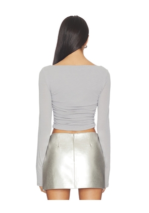 Nakedvice The Ledger Top in Light Grey. Size S. Also in XS, M, L, XL/1X.
