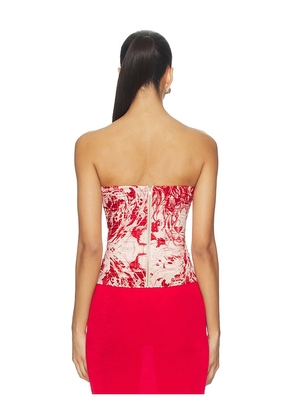 Miaou Libra Corset Top in Red. Size M. Also in L, XL.