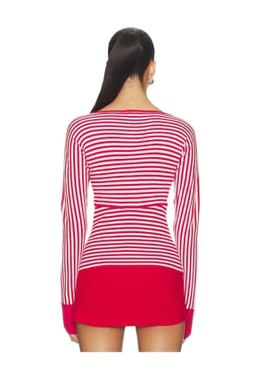 Miaou Odessa Top in Red. Size L. Also in XS, S, M.
