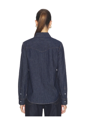 LEVI'S Iconic Western Shirt in Navy. Size M. Also in S.
