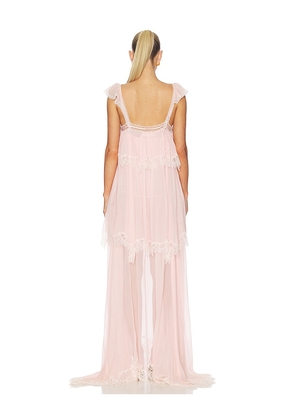LoveShackFancy Maralee Dress in Pink. Size L. Also in S, M.