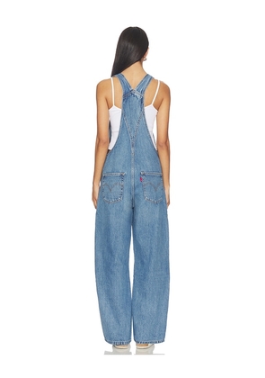 LEVI'S Full Length Wide Leg Overall in Blue. Size S. Also in M, L, XL.