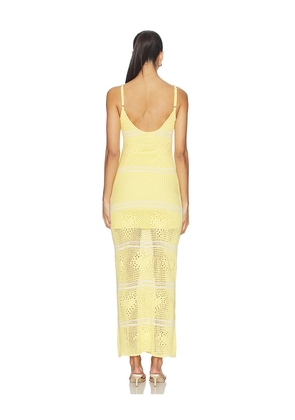 LSPACE Heart To Heart Dress in Yellow. Size M. Also in XS, S, L, XL.