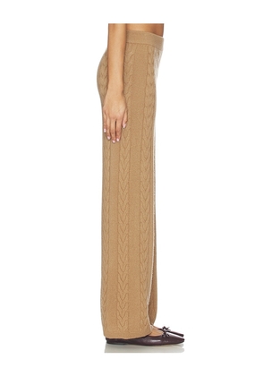 Lisa Yang Dagny Trousers in Tan. Size 1. Also in 0, 2.