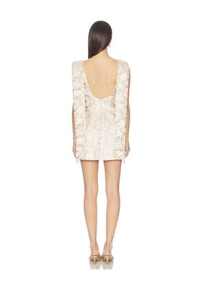 Lovers and Friends Halley Mini Dress in Beige. Size L. Also in XS, XXS, S, M, XL.