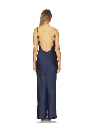 Nookie Valerie Drape Gown in Navy. Size M. Also in XS, S, L.