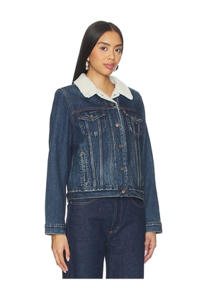 LEVI'S Original Sherpa Trucker in Blue. Size L. Also in M, S, XL, XS.