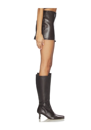 Milkwhite Mini Skirt in Brown. Size M. Also in L, XS, S.
