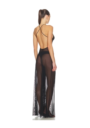 Norma Kamali Fara Slip Jumpsuit in Black. Size L. Also in XS, S, M.