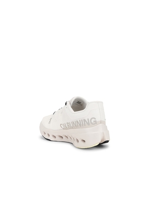 On Cloudsurfer Next in White. Size 10.5. Also in 8, 8.5, 9, 9.5, 10, 11, 11.5, 12, 12.5, 13.