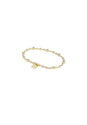 MIRANDA FRYE Cora Bracelet in Metallic Gold. Size M. Also in XS, S.
