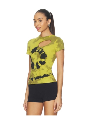 Ottolinger Donut Exo T-shirt in Green,Yellow. Size M. Also in XS, XL.