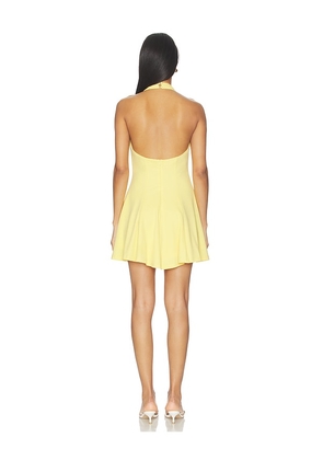 MORE TO COME Geneva Mini Dress in Yellow. Size L. Also in XXS, XS, S, M, XL.