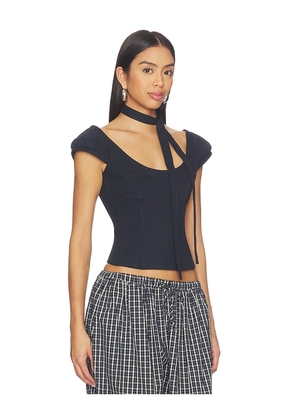 LIONESS Inizio Corset in Navy. Size L. Also in S, XS, M.