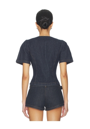 LIONESS Femme Blouse in Blue. Size L. Also in S, XS, M, XL.