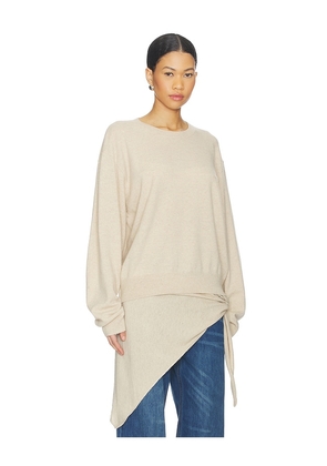 LIONESS Olsen Knit in Tan. Size L. Also in S, XS, M.