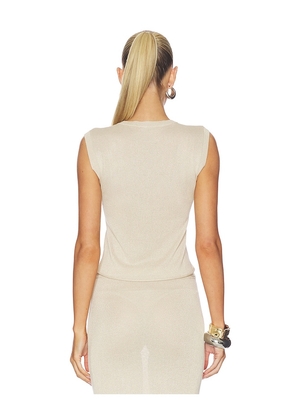 La Porte Willa Knit Tank Top in Neutral. Size L. Also in XL.