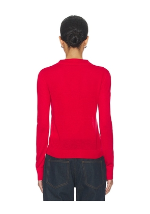LIONESS Chalet Long Sleeve Top in Red. Size S. Also in XXS, XS, M.