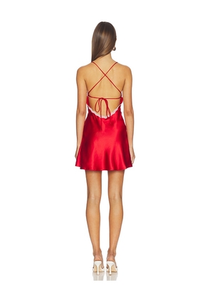 MORE TO COME nadya mini dress in Red. Size M. Also in XS, S, XL.