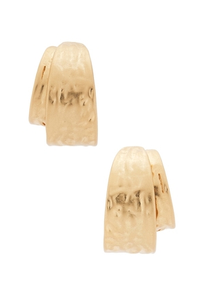 Lovers and Friends Cora Earrings in Metallic Gold.