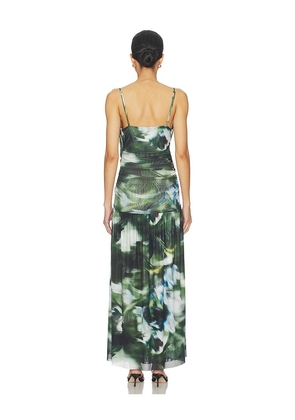 MISA Los Angeles Tala Dress in Green. Size L. Also in M, S, XL.