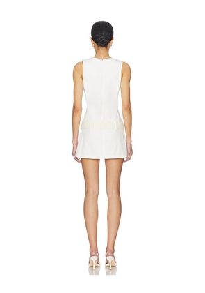 My Beachy Side Alba Denim Dress in White. Size L. Also in S, M.
