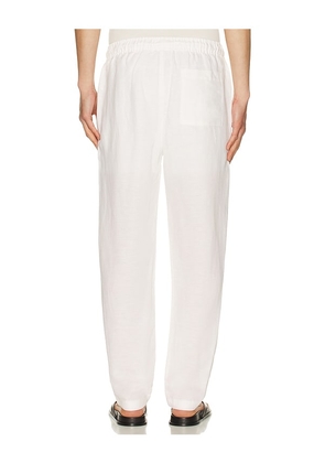 onia Air Linen Pull-On Pant in White. Size L. Also in S.